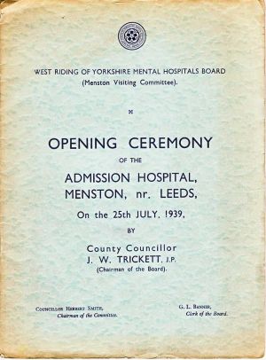 A Grand Opening Ceremony  25th July 1939